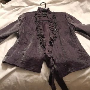 Purple Rayon Formal Jacket